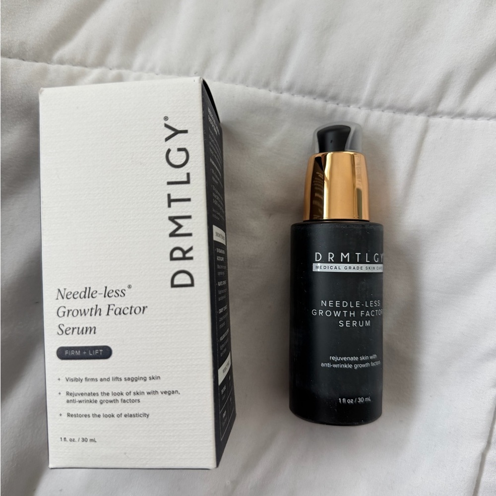DRMTLGY Needle-less Growth Factor Serum — Black & Gold